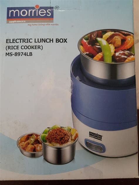 morries electric lunch box|MORRIES Double Pot Electric Lunch Box .